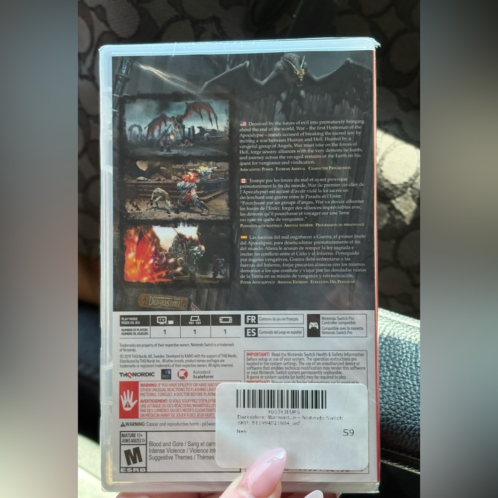 New and sealed Nintendo switch darksiders warmastered edition. - Picture 2 of 2